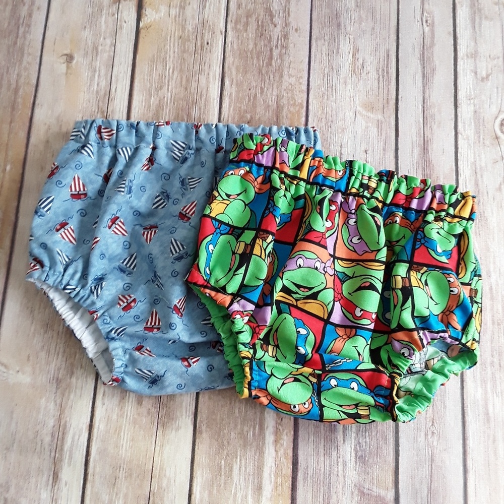 Host Pick Handmade Diapercovers sz.6/9ms. set of 2